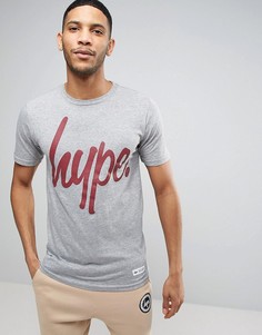 Серая футболка с логотипом Hype - Серый
