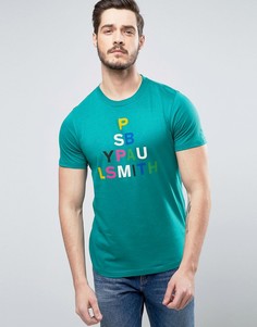 Зеленая узкая футболка с логотипом PS by Paul Smith - Зеленый