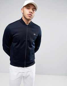 Темно-синий спортивный бомбер Fred Perry - Темно-синий