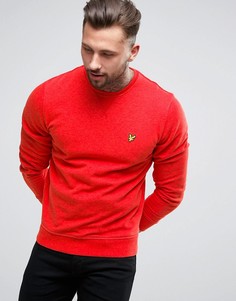 Красный свитшот с круглым вырезом и логотипом в виде орла Lyle & Scott - Красный