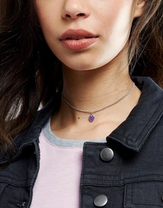 Ожерелье-чокер с сердечком ASOS - Мульти