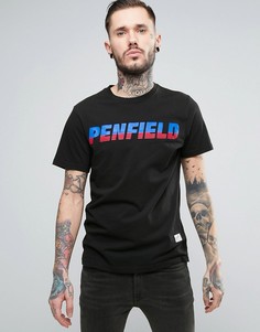 Черная футболка с логотипом в стиле 80-х Penfield Montoya - Черный