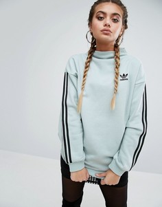 Свитшот с тремя полосками adidas Original - Зеленый