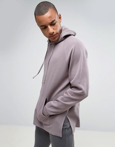 Oversize-худи из фактурного трикотажа ASOS - Фиолетовый