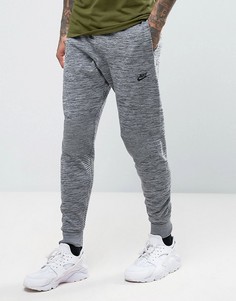 Серые зауженные джоггеры Nike Tech Knit 832180-091 - Серый