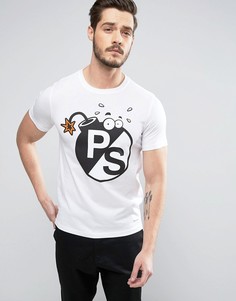 Белая узкая футболка PS by Paul Smith - Белый