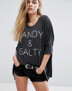 Пляжная футболка Wildfox Sandy & Salty Sunny Morning - Мульти