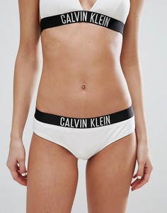 Бикини трусики-хипстеры с логотипом Calvin Klein - Белый