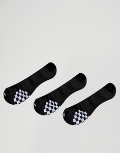 3 пары черных носков-невидимок Vans - Черный