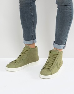 Зеленые высокие кроссовки Converse PL 76 155649C - Зеленый