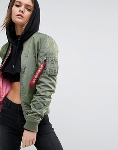 Двусторонний бомбер Alpha Industries MA-1 TT - Зеленый