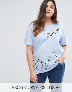 Oversize-туника ASOS CURVE - Синий