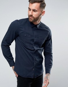 Рубашка классического кроя в стиле милитари Jack Wills Bagley - Темно-синий