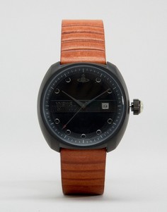 Часы со светло-коричневым кожаным ремешком Vivienne Westwood - Рыжий