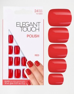 Квадратные накладные ногти Elegant Touch - Черный