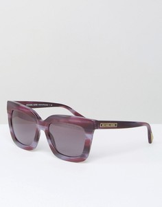 Солнцезащитные очки в квадратной оправе Michael Kors - Фиолетовый