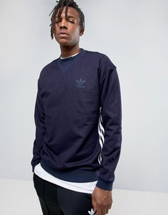 Свитшот цвета индиго с круглым вырезом adidas Originals Tokyo Pack BK2224 - Синий