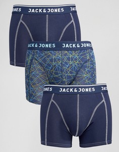 3 пары боксеров-брифов Jack & Jones - Темно-синий