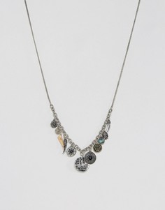 Серебристое ожерелье с подвесками ASOS - Мульти