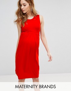 Платье миди без рукавов Isabella Oliver - Красный