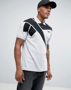 Серая футболка-поло в стиле ретро Reebok BK6579 - Серый