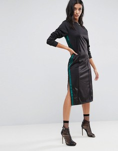 Платье миди в спортивном стиле ASOS - Черный