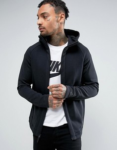 Худи на молнии из флиса черного цвета Nike Tech 832112-010 - Черный