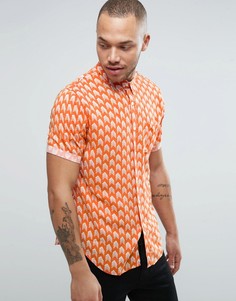 Рубашка с принтом Another Influence - Оранжевый