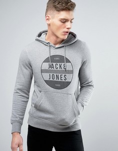Худи с принтом Jack & Jones Core - Серый