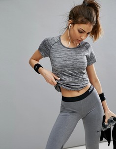 Трикотажный топ с короткими рукавами Nike Running Dri-Fit - Черный