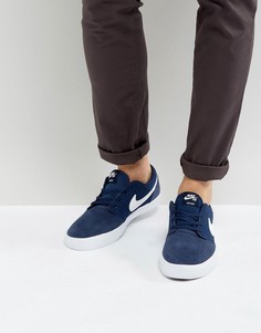 Темно-синие кроссовки Nike SB Portmore II SS 880266-410 - Темно-синий