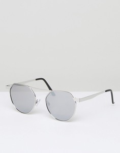 Солнцезащитные очки в стиле ретро 7X - Серебряный