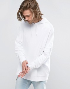 Oversize-худи белого цвета ASOS - Белый
