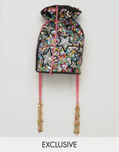 Разноцветная сумка через плечо с отделкой ручной работы From St Xavier X How Two Live - Мульти