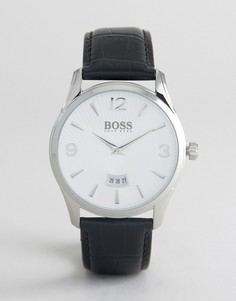 Часы с черным кожаным ремешком BOSS By Hugo Boss 1513449 Commander - Черный