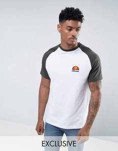 Обтягивающая футболка с рукавами реглан Ellesse - Белый