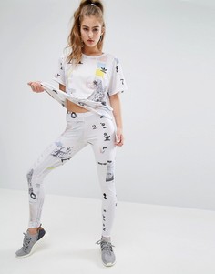 Леггинсы с принтом adidas Orignials - Мульти