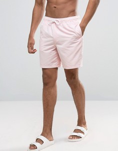 Пастельно-розовые шорты для плавания средней длины ASOS - Розовый