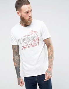 Футболка с принтом Jack & Jones Vintage - Кремовый