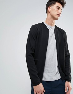 Черный бомбер с карманами ASOS - Черный
