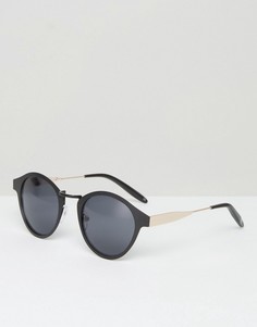 Черные круглые солнцезащитные очки ASOS - Черный