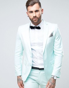 Супероблегающий бледно-зеленый пиджак Rudie - Зеленый