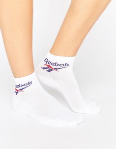 3 пары белых носков с винтажным логотипом Reebok Classics - Белый