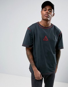 Черная oversize-футболка Granted - Черный