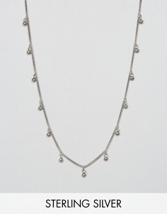 Серебряное ожерелье-цепочка с дисками Fashionology - Серебряный