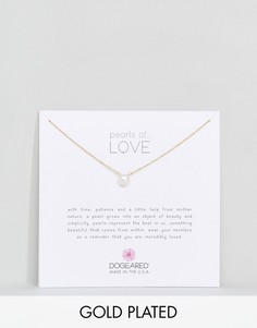 Позолоченное ожерелье Dogeared Pearls of Love - Золотой