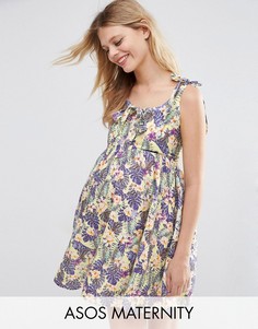 Платье для беременных с цветочным принтом ASOS Maternity - Мульти