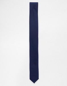 Темно-синий узкий галстук ASOS - Темно-синий