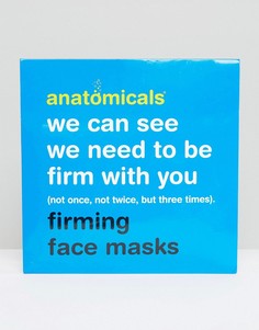 3 укрепляющие маски для лица - Anatomicals We Can See We Need To Be Firm With You - Бесцветный