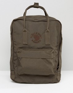 Темно-оливковый рюкзак Fjallraven Re-Kanken - Зеленый